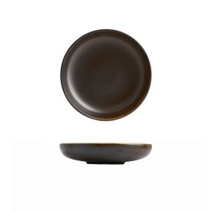 Moda Porcelain Rust Share Bowl