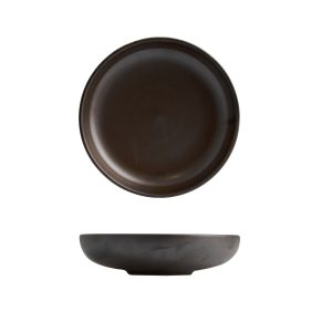 Moda Porcelain Rust Share Bowl
