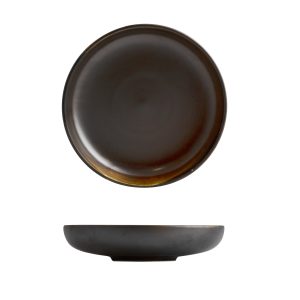 Moda Porcelain Rust Share Bowl