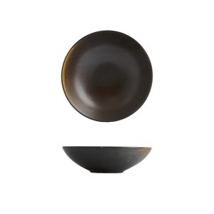 Moda Porcelain Rust Round Deep Bowl