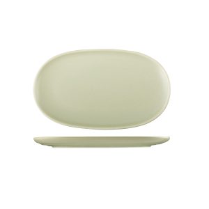 Moda Porcelain Lush Oval Coupe Plate