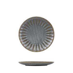 Moda Porcelain Chic Scalloped Round Plate