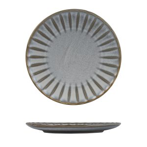 Moda Porcelain Chic Scalloped Round Plate