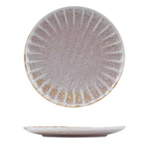 Moda Porcelain Icon Scalloped Round Plate