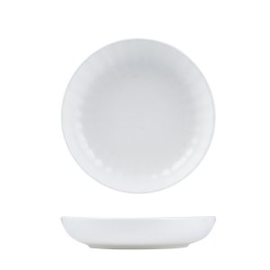 Moda Porcelain Snow Scalloped Share Bowl