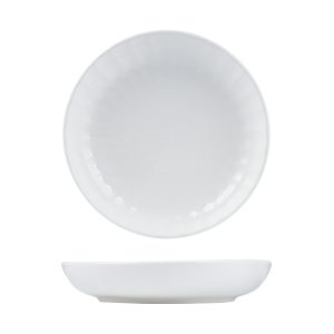 Moda Porcelain Snow Scalloped Share Bowl