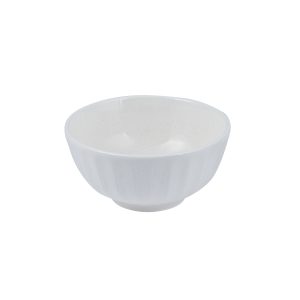 Moda Porcelain Snow Scalloped Round Bowl