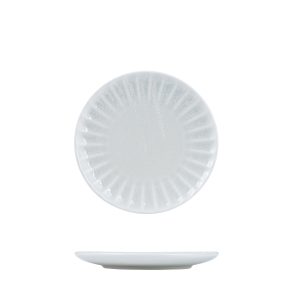 Moda Porcelain Willow Scalloped Round Plate
