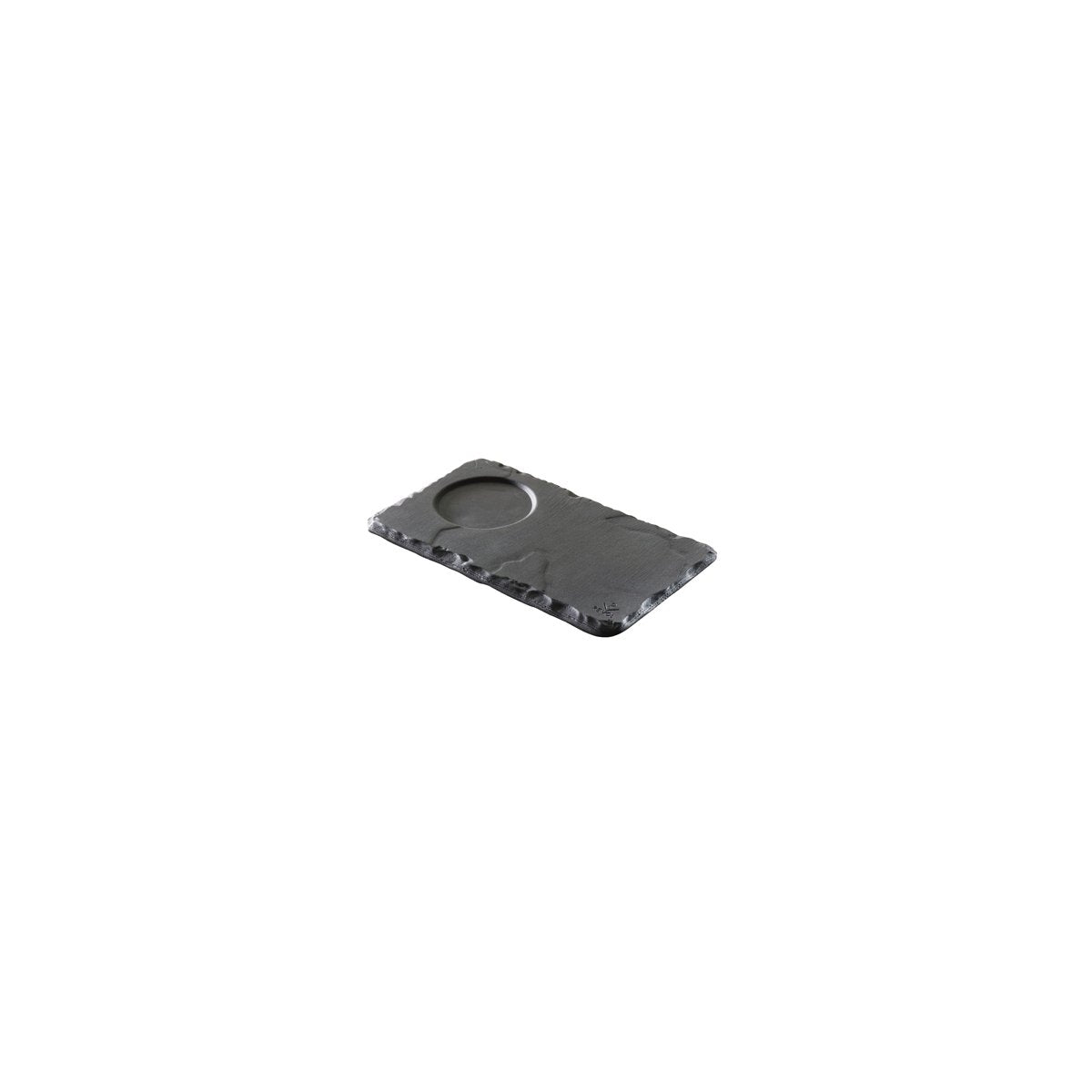 Basalt Tray With Well 140x80mm