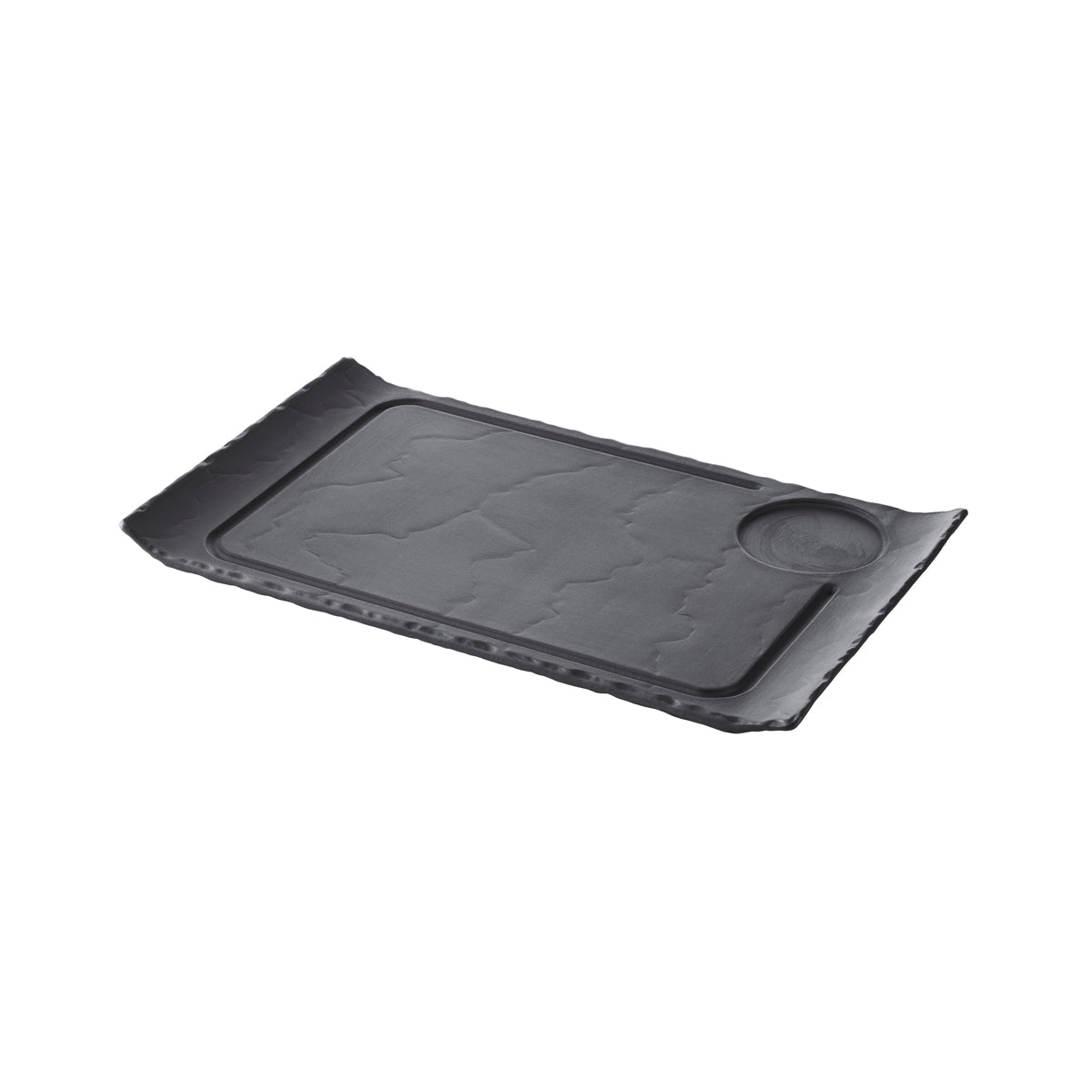 Basalt Hamburger Plate 330x200mm