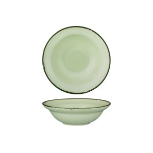 Luzerne TinTin Green with Green Line - Round Deep Bowl