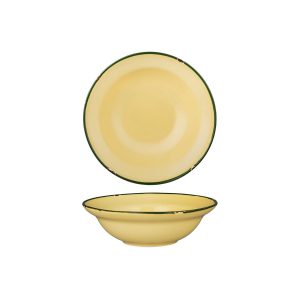 Luzerne TinTin Sand with Green Line - Round Deep Bowl