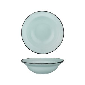 Luzerne TinTin Blue with Black Line - Round Deep Bowl