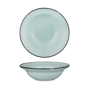 Luzerne TinTin Blue with Black Line - Round Deep Bowl