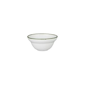 Luzerne TinTin White with Green Line - Round Deep Bowl