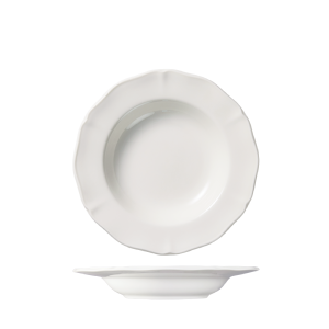 Luzerne Astoria Scalloped Soup / Pasta Bowl - Wide Rim