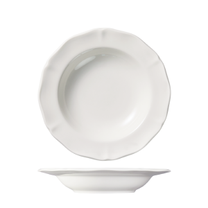 Luzerne Astoria Scalloped Soup / Pasta Bowl - Wide Rim