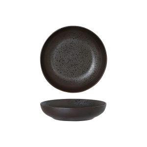 Luzerne Lava Matte Black Coupe Share Bowl