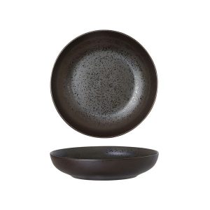 Luzerne Lava Matte Black Coupe Share Bowl