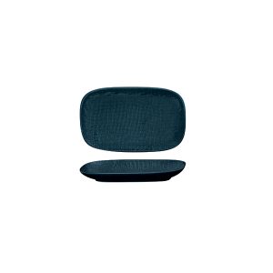 Luzerne Linen Matte Blue Rectangular Share Plate