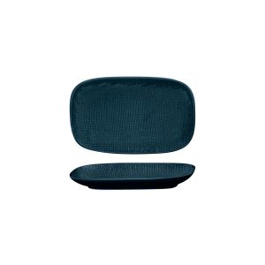 Luzerne Linen Matte Blue Rectangular Share Plate