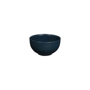 Luzerne Linen Matte Blue Round Bowl