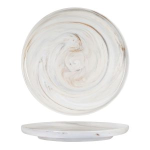 Luzerne Signature Marble Walled Round Plate