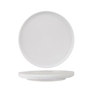 Luzerne Signature White Round Walled Plate