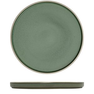 Luzerne Mod Smokey Basil Round Stackable Plate