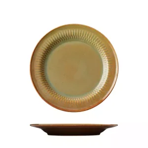 Luzerne Cottage Cinnamon Round Plate - Wide Rim