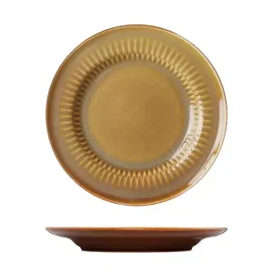 Luzerne Cottage Cinnamon Round Plate - Wide Rim