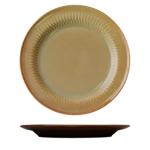 Luzerne Cottage Cinnamon Round Plate - Wide Rim
