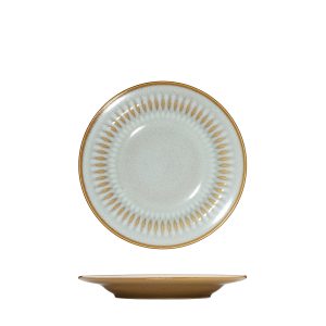 Luzerne Cottage Almond Round Plate - Wide Rim