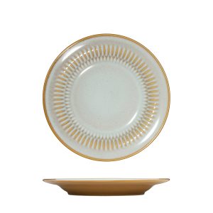 Luzerne Cottage Almond Round Plate - Wide Rim