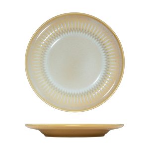 Luzerne Cottage Almond Round Plate - Wide Rim