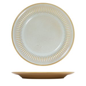 Luzerne Cottage Almond Round Plate - Wide Rim