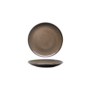 Luzerne Rustic Chestnut Round Coupe Plate