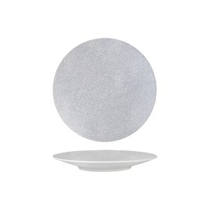 Luzerne Zen Grey Web Round Coupe Plate