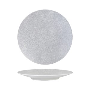 Luzerne Zen Grey Web Round Coupe Plate