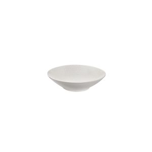 Luzerne Zen White Swirl Round Bowl - Footed
