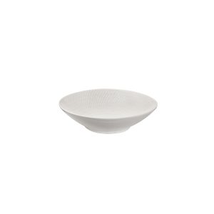 Luzerne Zen White Swirl Round Bowl - Footed