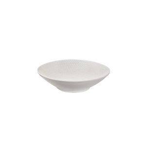 Luzerne Zen White Swirl Round Bowl - Footed