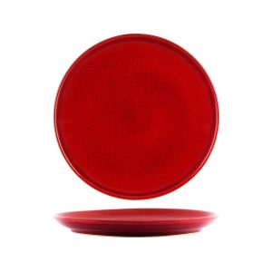Artistica Reactive Red Round Plate 270mm