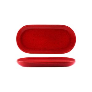 Artistica Reactive Red Oval Coupe Plate 300x140mm