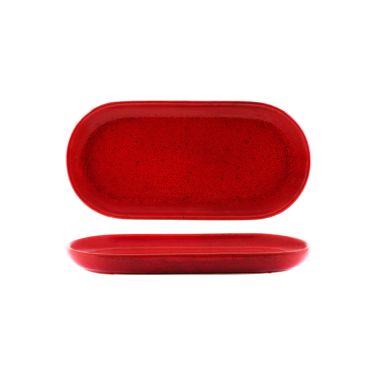 Artistica Reactive Red Oval Coupe Plate 300x140mm