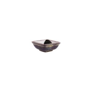 Artistica Reactive Brown Square Sauce Dish 80mm