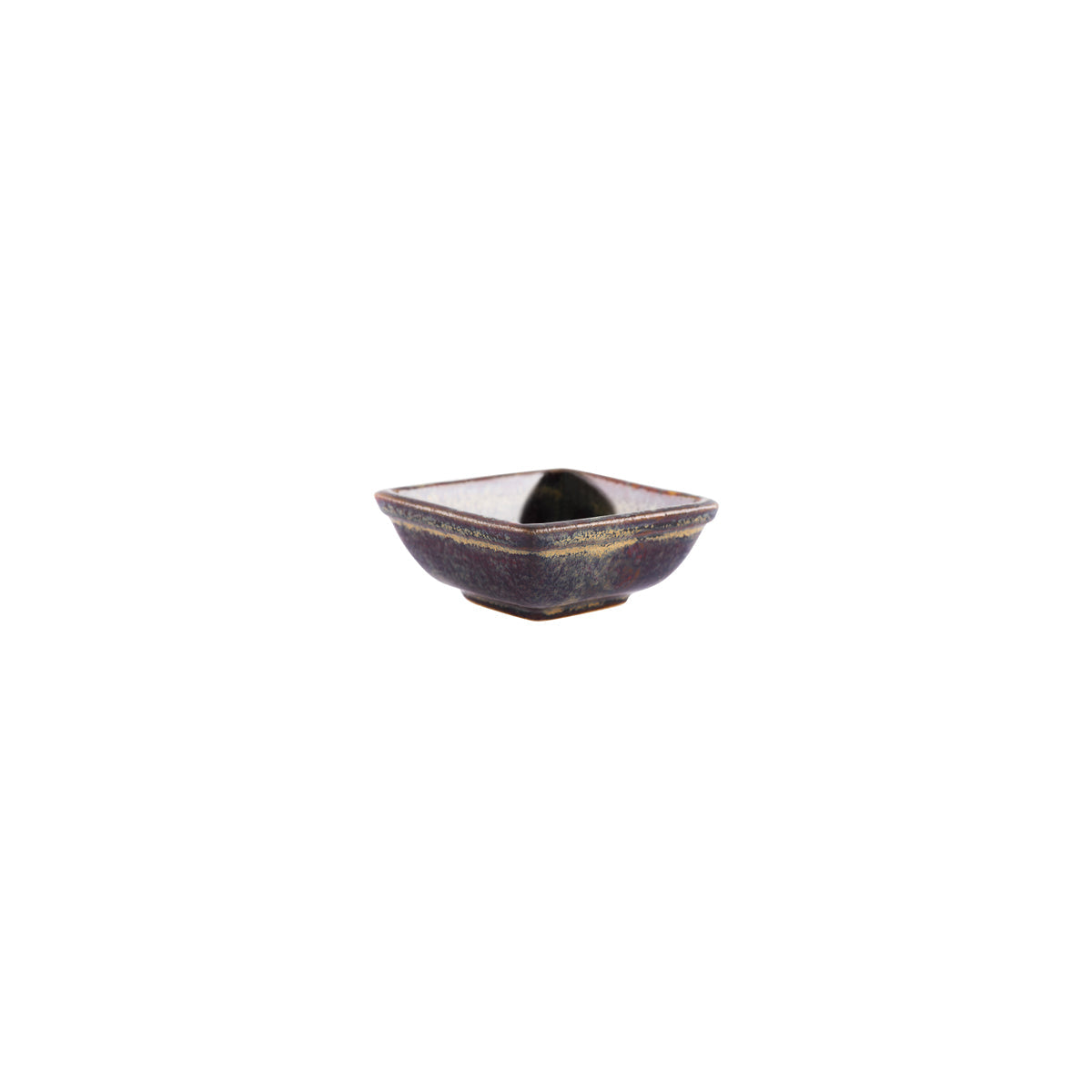 Artistica Reactive Brown Square Sauce Dish 80mm