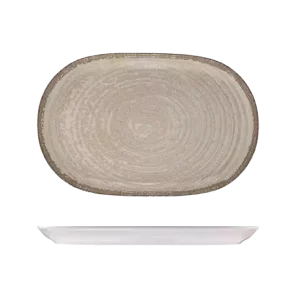 ID Fine Mocha Oval Coupe Platter