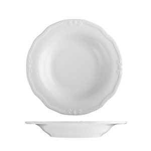 ID Fine Tiffany Scalloped Pasta Bowl