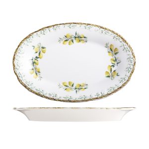 ID Fine Verona Oval Scalloped Plate
